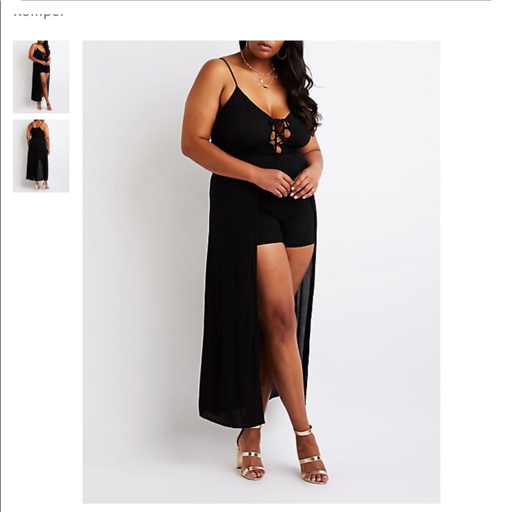 Code babe alert plus size romper🖤